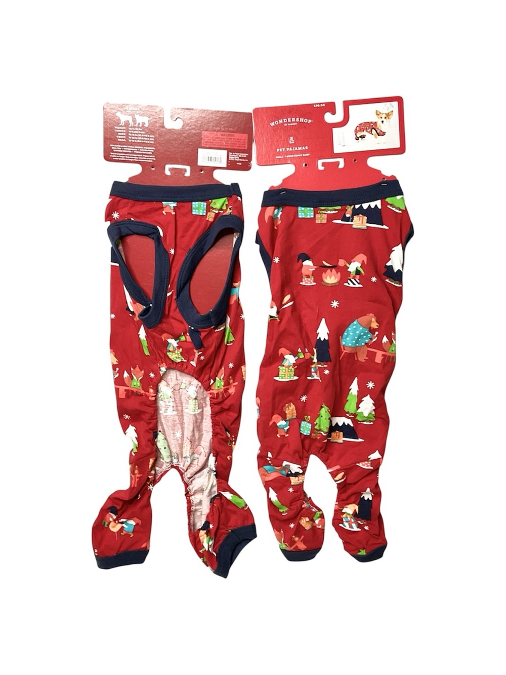 Wondershop Red Holiday Print Kids Footed One-Piece Pajamas